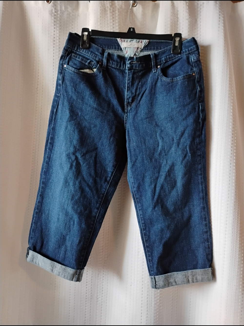 Levi's Women Dark Blue Women's Rolled-Cuff Jeans 8